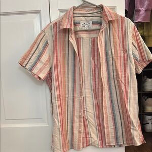 American Eagle Outfitters Multicolor Striped Button Down Shirt